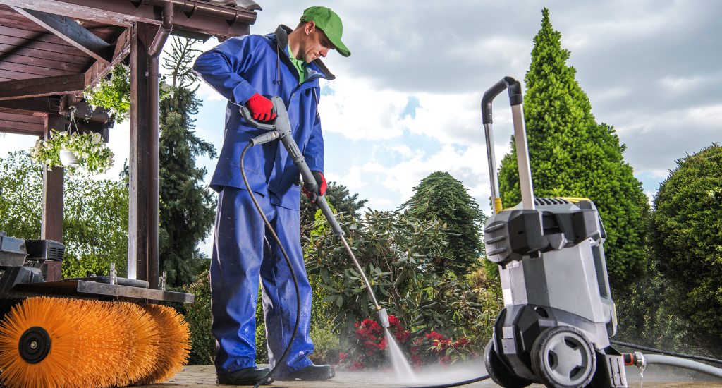 Driveway cleaning by professionals