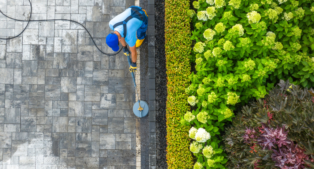 Power washing in pollen season