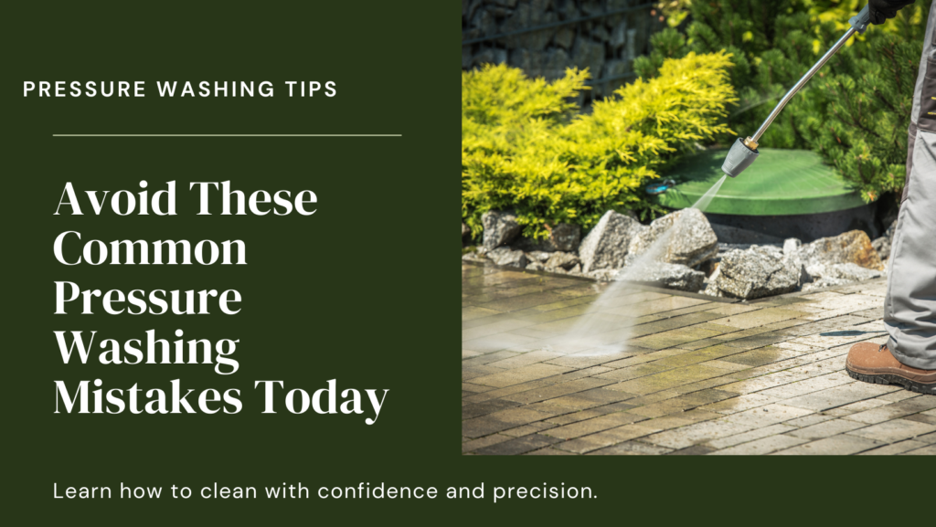 Pressure washing mistakes